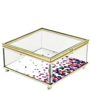 Trina Turk Dots Glass Trinket Box